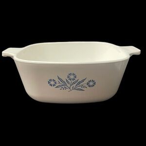 Corning Ware Blue Cornflower Vintage 1.5 Quart Casserole / Baking Dish No Lid